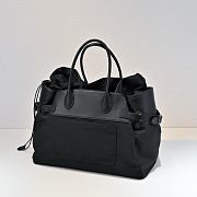 The Row Margaux 17 Inside Out Canvas Tote Bag Black - 45x32x24cm - 3