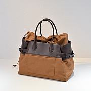 The Row Margaux 17 Inside Out Canvas Tote Bag Brown - 45x32x24cm - 3