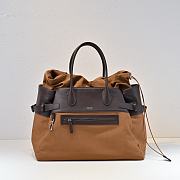 The Row Margaux 17 Inside Out Canvas Tote Bag Brown - 45x32x24cm - 2