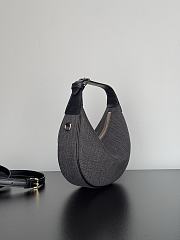Teen Celine Lulu In Denim Dark Gray - 24x21x5cm - 3
