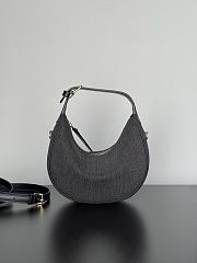 Teen Celine Lulu In Denim Dark Gray - 24x21x5cm - 1
