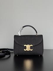 Celine Teen Nino Bag in Denim Dark Gray - 20.5x13x8cm - 1