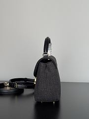 Celine Teen Nino Bag in Denim Dark Gray - 20.5x13x8cm - 3