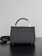 Celine Teen Nino Bag in Denim Dark Gray - 20.5x13x8cm - 5