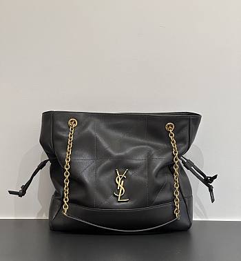 YSL Jamie Shopping Small In Lambskin Gray - 29x27x11cm
