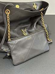 YSL Jamie Shopping Small In Lambskin Gray - 29x27x11cm - 3