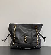 YSL Medium Jamie Shopping In Lambskin Gray - 35x35x10cm - 6