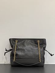 YSL Medium Jamie Shopping In Lambskin Gray - 35x35x10cm - 3