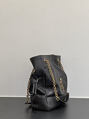 YSL Medium Jamie Shopping In Lambskin Gray - 35x35x10cm - 2