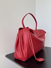 Balenciaga Rodeo Large Handbag in Smooth Calfskin Red Gold Hardware - 40x30x13cm - 5
