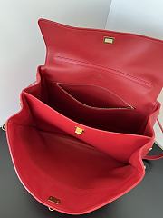 Balenciaga Rodeo Large Handbag in Smooth Calfskin Red Gold Hardware - 40x30x13cm - 3