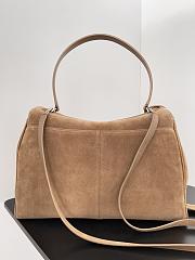 Balenciaga Rodeo Large Handbag in Suede Brown Gold Hardware - 40x30x13cm - 5