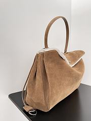 Balenciaga Rodeo Large Handbag in Suede Brown Gold Hardware - 40x30x13cm - 3
