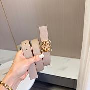 Loewe Reversible Anagram Belt In Supple Grained Calfskin 2.8cm Beige Gold - 2