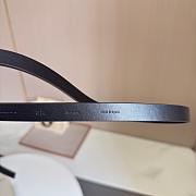 Loewe Rounded Soft Belt In Classic Calfskin 1.5cm Black Gold - 6