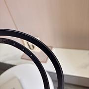 Loewe Rounded Soft Belt In Classic Calfskin 1.5cm Black Gold - 3