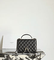 Chanel Backpack Shiny Lambskin & Gold Tone Metal Black - 23x18x6cm - 2