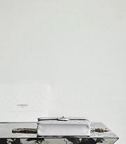 Chanel Backpack Shiny Lambskin & Gold Tone Metal Gray - 23x18x6cm - 6