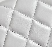 Chanel Backpack Shiny Lambskin & Gold Tone Metal Gray - 23x18x6cm - 2