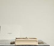 Chanel Backpack Shiny Lambskin & Gold Tone Metal Beige - 23x18x6cm - 6