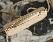 Chanel Backpack Shiny Lambskin & Gold Tone Metal Beige - 23x18x6cm - 3