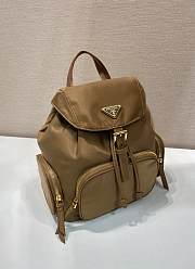 Prada Small Re Nylon Backpack 1BZ081 Brown - 29x24.5x12cm - 2