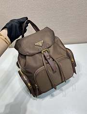 Prada Small Re Nylon Backpack 1BZ081 Dark Brown - 29x24.5x12cm - 5