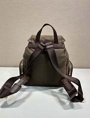 Prada Small Re Nylon Backpack 1BZ081 Dark Brown - 29x24.5x12cm - 4
