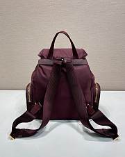 Prada Small Re Nylon Backpack 1BZ081 Burgundy - 29x24.5x12cm - 6