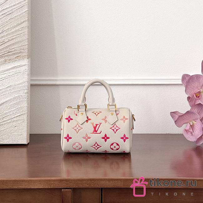 LV Nano Speedy Monogram Empreinte Leather Sunrise Aquarelle M83452 - 16x10x7.5cm - 1