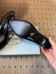Prada Suede Slingback Pumps 1I901M 75mm Black - 2