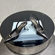 Prada Patent Slingback Pumps 1I901M 75mm Black - 4