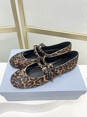 Prada Printed Leather Ballerinas Honey 1F794N - 3