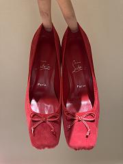 Christian Louboutin Cassia Nodo 100mm Pumps Velvet Red - 2