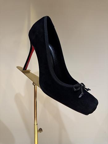 Christian Louboutin Cassia Nodo 100mm Pumps Velvet Black