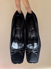 Christian Louboutin Cassia Nodo 100mm Pumps Velvet Black - 2