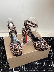 Christian Louboutin Supramariza 130mm Leopard-Print Satin - 4