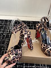 Christian Louboutin Supramariza 130mm Leopard-Print Satin - 3