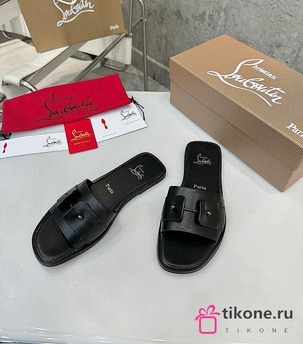 Christian Louboutin Chambelimule Mules Calf leather Black - 1