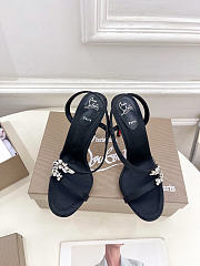 Rosalie Red Carpet 100mm Pumps Crepe Satin Black - 6