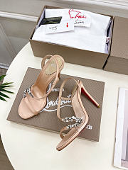 Rosalie Red Carpet 100mm Pumps Crepe Satin Beige - 6