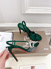Rosalie Red Carpet 100mm Pumps Crepe Satin Green - 2