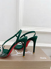 Rosalie Red Carpet 100mm Pumps Crepe Satin Green - 4