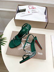 Rosalie Red Carpet 100mm Pumps Crepe Satin Green - 6