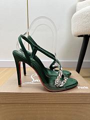 Rosalie Red Carpet 100mm Pumps Crepe Satin Green - 1
