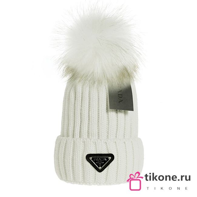 Gift Prada Beanie White - 1
