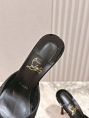 Christian Louboutin Me Dolly Strass 100mm Mules Suede and Strass Black - 2