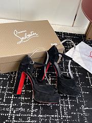 Christian Louboutin Sandaloo 130mm Strappy Sandals Velvet Black - 2