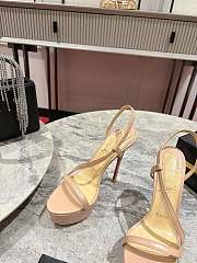 Christian Louboutin Rosalie Alta 150mm Sandals Leather Beige - 4