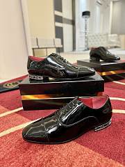 Men Christian Louboutin Greggy Chain Embellished Patent Leather Black - 6